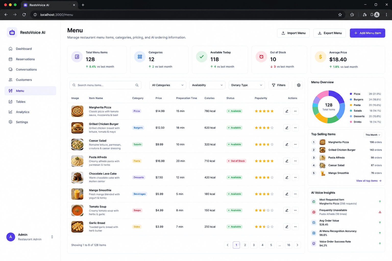 Restaurant AI Voice Agent screenshot 5