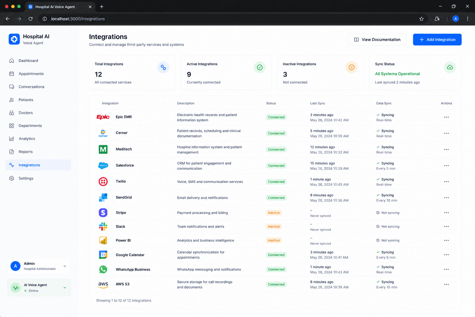 Hospital Appointment AI Agent screenshot 6